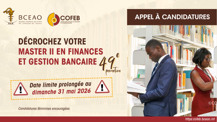 Appel a candidatures - 49e promo COFEB